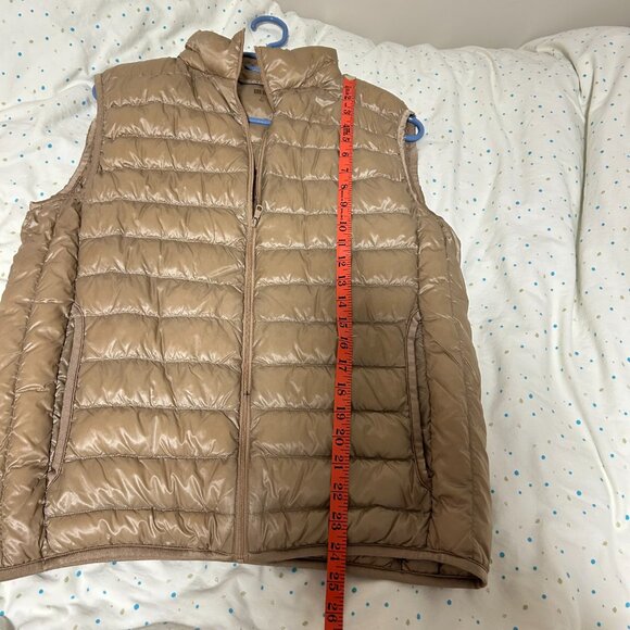 Uniqlo Gold/Tan Down Vest - Size L - Picture 7 of 8